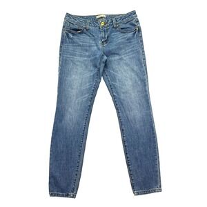 Cabi Womens Skinny Fit Jeans Sz 8‎ Fits 30" Style 319 Low Rise Blue Light Wash